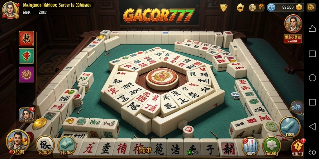 Gameplay seru dalam GACOR777, menantang setiap langkah permainan Mahjong.