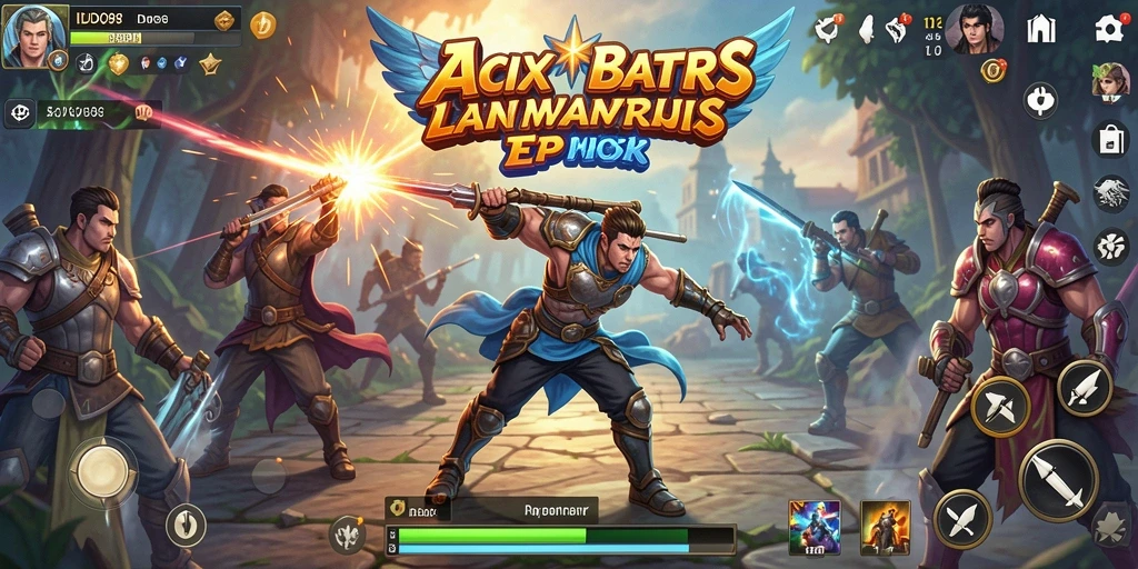 Tampilan gameplay menegangkan dari ID098 saat karakter melawan musuh.