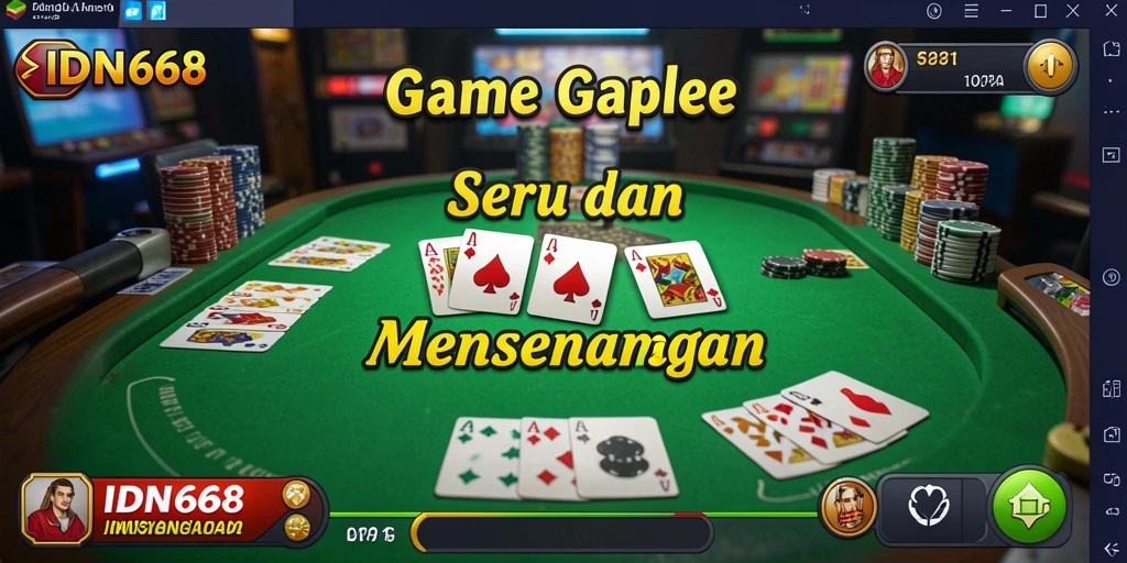 Tangkapan layar gameplay Gaple yang menarik dan seru.