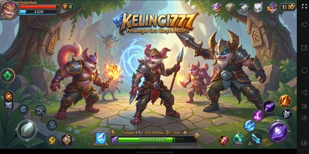 Tampilan gameplay KELINCI777 yang mendebarkan dan penuh aksi.