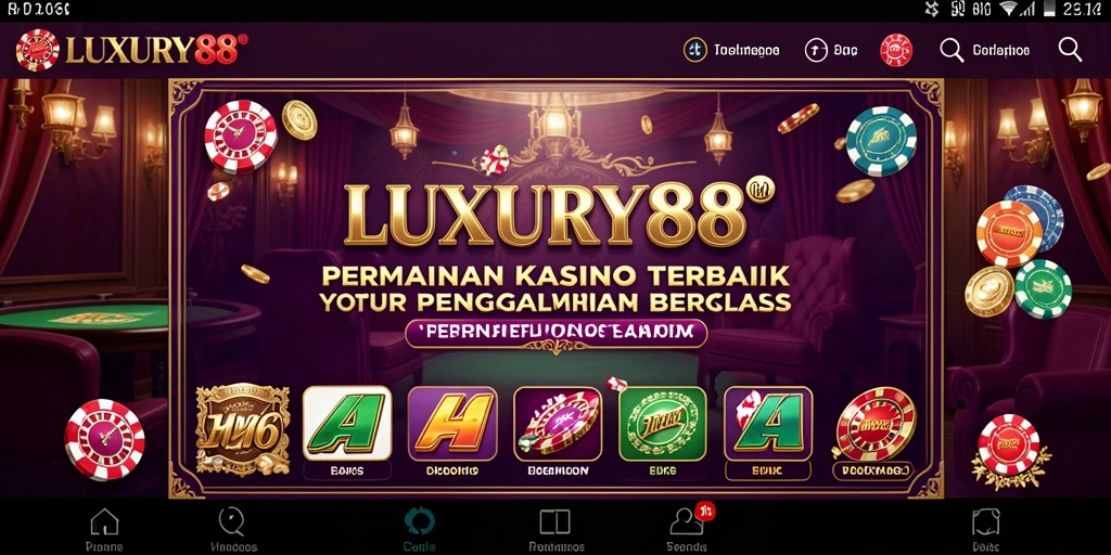 Tampilan gameplay LUXURY88 yang mendebarkan dan penuh warna.
