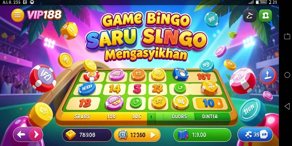 Tampilan gameplay Bingo yang menarik di VIP188.